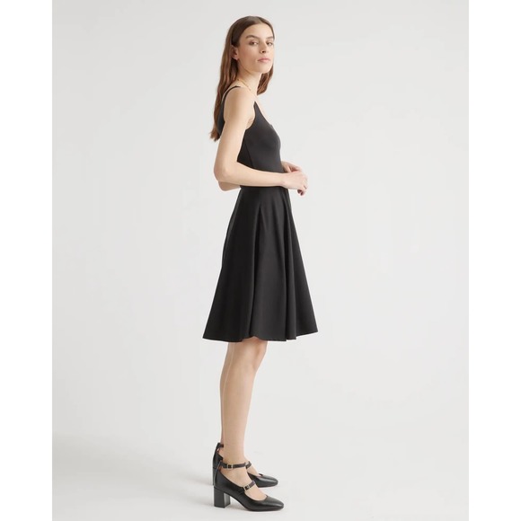 Elegant Black Mini Dress by Quince - Picture 3 of 11